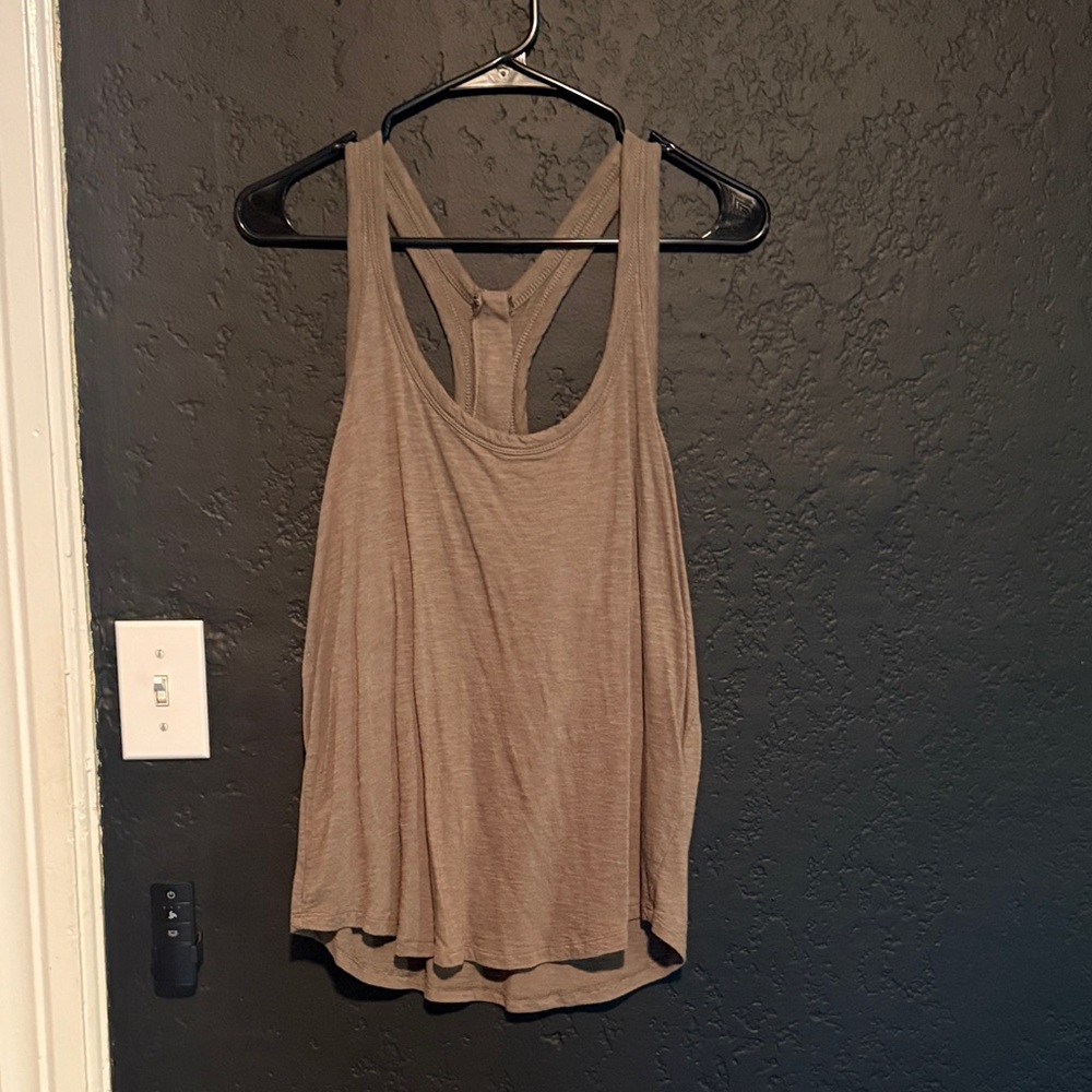 Banana Republic Tan Racerback Tank Top